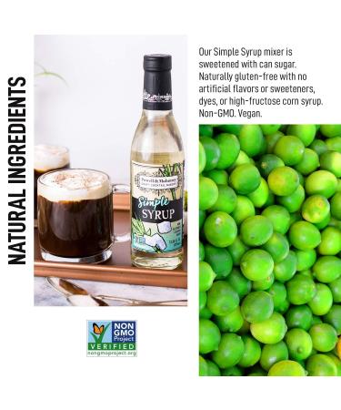 Powell & Mahoney Simple Syrup - Non-GMO Craft Cocktail Mixer - No Artificial Sweeteners - 12.68 oz - Buy Online on GoSupps.com