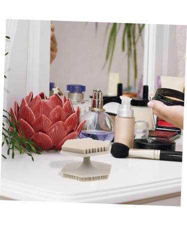 MAGICLULU beard brush face cleansing brush facial cleansing brush cleaning brush Scrubber cleansing brush double head double sided Silica gel face face washer brush 6.50X6.50X4.00CM Grey - Buy Online on GoSupps.com