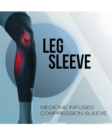 NUFABRX Lower Leg Compression Sleeve for Arthritis and Tendonitis Relief - Buy Online on GoSupps.com