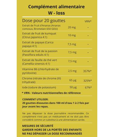 W-Loss 100% Natural Weight Loss Drops - Appetite Suppressant & Metabolism Boost | 30ml for Ketogenic Diet & Weight Control - Buy Online on GoSupps.com