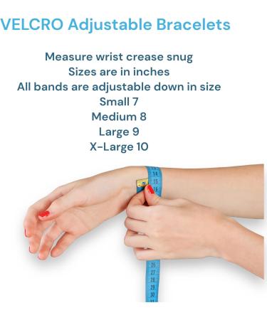 Acupressure Bracelets for Motion Sickness - Stylish Anti-Nausea Wristbands Adjustable Closure Natural Travel Relief (Rainbow XL - Buy Online on GoSupps.com