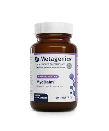 Metagenics MyoCalm - Calcium & Magnesium Supplement for Muscle Relaxation* - with Passionflower & Valerian Root for Enhanced Absorption - Non-GMO Gluten-Free & Vegetarian - 60 Tablets