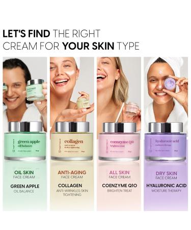 Angel Natural Collagen Face Cream - Anti-Wrinkle & Skin Tightening Moisturizer | Korean Skincare Anti-Aging Firming Vitamin E & B5 | 50g / 1.7oz - Buy Online on GoSupps.com