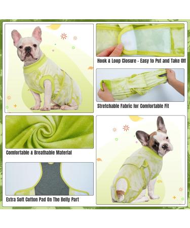 Kuoser Dog Recovery Suit - Postoperative Wound Protection Shirt for Dogs | Soft Breathable Anti-Lick E-Collar Alternative (XL Green) - Buy Online on GoSupps.com