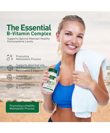 Simlike Active folate (5-MTHF) with Vitamins B Complex, B12, B2, and B6 - Supports methylation and Healthy Level of homocysteine - Gluten-Free, Dairy-Free, Soy-Free - 60 Capsules 5mg L-Methylfolate - Buy Online on GoSupps.com