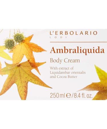 L Erbolario Ambraliquida Body Cream | Anti-Aging Nourishing Moisture | Liquidambar Pistachio & Cocoa Butter | 8.4 oz - Shop Internationally - Buy Online on GoSupps.com