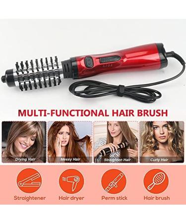 Hot-Air Hair Brushes 3-in-1 Hot Air Styler and Rotating Hair Dryer for Dry Hair Curl Hair Straighten Hair with 2 Interchangeable Brushes 3 Temperature Settings for Dry and Wet Hair - Buy Online on GoSupps.com