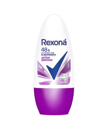 REXONA desodorante antitranspirante active emotion en roll on para dama 50 ml