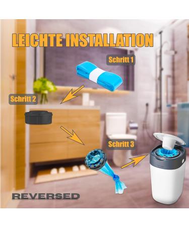 Reversed Diaper Pail Refill Film - 10 Pack Compatible with Tommee Tippee Angelcare & Spross | Odor-Proof Cassettes for Diaper Bags - Buy Online on GoSupps.com