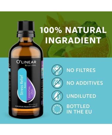 Tension Relief Essential Oil - 3.4 Oz Therapeutic Blend for Calm & Relaxation | Aromatherapy Diffuser Oil for Stress Relief & Self Care Gifts - Buy Online on GoSupps.com