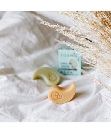 FOAMIE Travel Sized Body Bar Smoothing Papaya and Oat Milk PH Balanced Soap-Free No Sulphates or Parabens. Made in the UK. - Buy Online on GoSupps.com