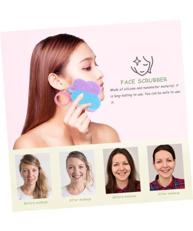 DOITOOL Face Cleansing Brush for Blackhead Facial Wash Brush Face Silicone Scrubber Facial Scrubber Face Scrubber Facial Exfoliator Facial Cleansing Brush Manual Face Brush Silica Gel 7x7cm As Shown 1 - Buy Online on GoSupps.com