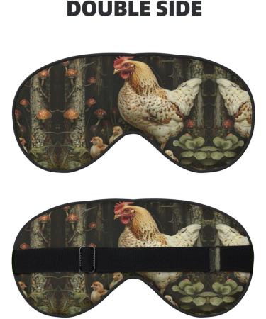 Buy SSIMOO A Brood of Chickens Sleep Mask - Adjustable Breathable & Fashionable Eye Mask for Comfortable Sleep | International Shipping Available - Buy Online on GoSupps.com