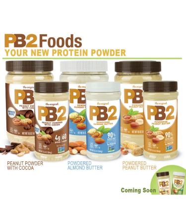 PB2 Powdered Almond Butter 6.5oz - Low-Fat Vegan Nut Powder | Low Carb, Non-GMO, Gluten Free & Kosher - Buy Online on GoSupps.com