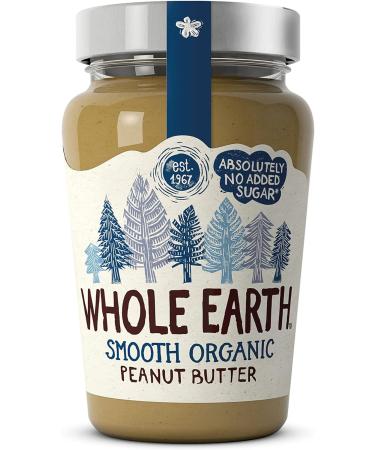 Whole Earth Smooth Organic Peanut Butter 340 g Jar Original Nut Spread Made with All Natural Ingredients No Added Sugar Gluten Free Vegetarian & Vegan Friendly (Pack of 3) 340 g (Pack of 3) - Buy Online on GoSupps.com