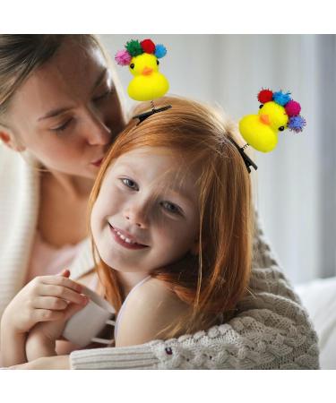 5Pcs Little Yellow Duck Decor Hairpin Cute Plush Duck Hair Clip Girl Spring Hair Pin Headdress Funny Christmas Gift - Buy Online on GoSupps.com