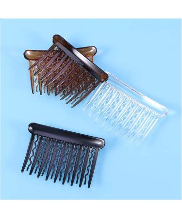 8 Piece Plastic Hair Comb Set for Fine Hair & Bridal Veils - Elegant Teeth Hairpins Side Combs & Hair Jewelry - Buy Online on GoSupps.com