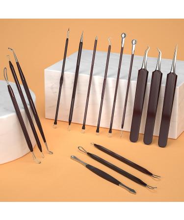 15 PCS Pimple Popper Tool Kit | Blackhead Remover & Acne Extractor Set with Metal Case - Buy Online on GoSupps.com