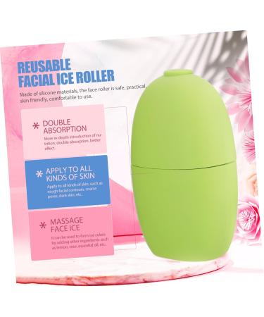 Silicone Face Ice Roller | Skin Massage Tool in Green | 11.5x7cm | Perfect for Face & Eye Care | Shop Internationally - Buy Online on GoSupps.com