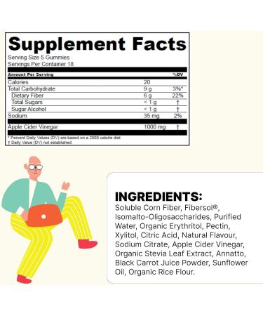 Poop Like a Champion Ultra Fiber Gummies with ACV and Super Berry - 1000mg Fiber Boost - Buy Online on GoSupps.com