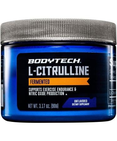 BODYTECH Fermented L-Citrulline 3000MG - Supports Exercise Endurance & Nitric Oxide Production (3.17 Ounce Powder) 3.17 Ounce (Pack of 1)