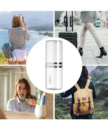 Ruwshuuk Travel Toothbrush Box - Transparent Travel Toothbrush Holder & Organizer for School & Trips - Buy Online on GoSupps.com