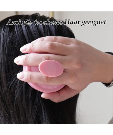 Silicone Scalp Massage Brush for Dandruff Removal & Hair Growth - Turquoise & Pink Head Massager for Wet & Dry Hair - Buy Online on GoSupps.com