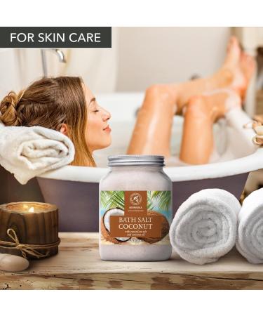 Sel de Bain Coco 1300g - Sels Marins Aromatis s - Huile de Noix de Coco - Sels de Mer Apaisantes et Hydratantes - Soin du Corps - Bon Sommeil - Bain Relaxant - Buy Online on GoSupps.com