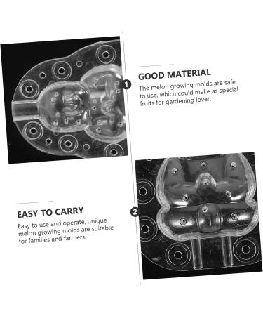 GANAZONO 9 Pcs Vegetable Mold Fruit Shaper Planting Vegetable DIY Cucumber Watermelon 9x8cmx3pcs Transparentx3pcs - Buy Online on GoSupps.com