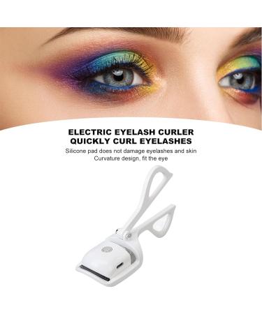 Qukaim Rechargeable Lash Curler Electric Lash Curler Portable Heated Eyelash Curler with 3 Gears Temperature Rechargeable White - Buy Online on GoSupps.com