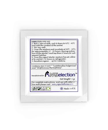 Authentic Bulgarian Yogurt Starter Cultures - Pack of 3 Freeze-dried Sachets | 3 Count (Pack of 1) - Buy Online on GoSupps.com