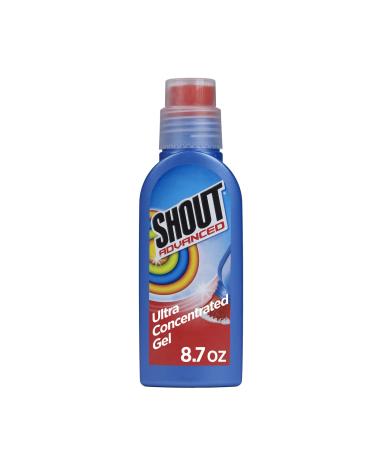 Shout Advanced Stain Remover for Clothes with Scrubber Brush, 8.7 oz Stain Remover Gel