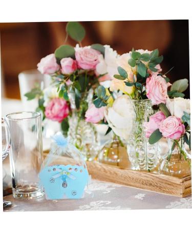 LALAFINA 12pcs Candy Bag Baby Supplies Baby Items Wedding Candy Boxes Bags Bride Jewelry Bag Take a Bath 7.5X4.5X13 Blue - Buy Online on GoSupps.com