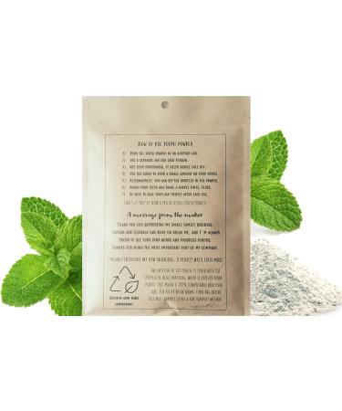 Zero Waste Organic Vegan Tooth Powder - 6 Month Supply Fluoride-Free Dual Mint Flavor Plastic-Free Shipping - Buy Online on GoSupps.com