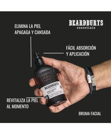 Beardburys Essentials Refresh Facial Mist - Daily Hydrating Spray with Hyaluronic Acid & Red Grape | Natural & Vegan for All Skin Types - 4.06 fl oz - Buy Online on GoSupps.com