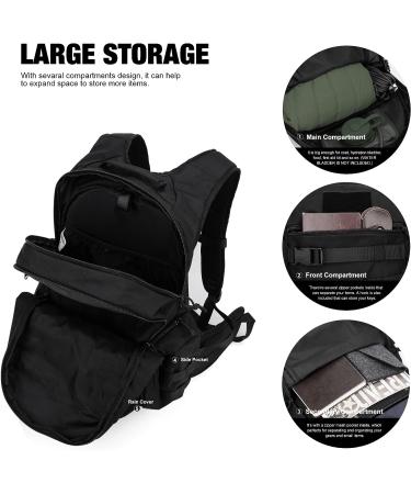 MardingtopÂ TacticalÂ BackpackÂ forÂ Men MilitaryÂ MolleÂ BackpackÂ forÂ Hiking MotorcycleÂ Backpack 28LÂ EDCÂ Backpack M6290-28l-a Black - Buy Online on GoSupps.com
