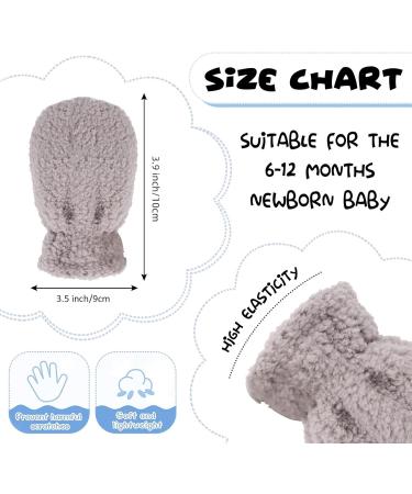 Pesaat Fleece Warm Baby Gloves 3pcs Set | Double Layer Winter Mittens for Boys & Girls 6-12 Months | Anti-Scratch Infant Toddler Mittens - Buy Online on GoSupps.com
