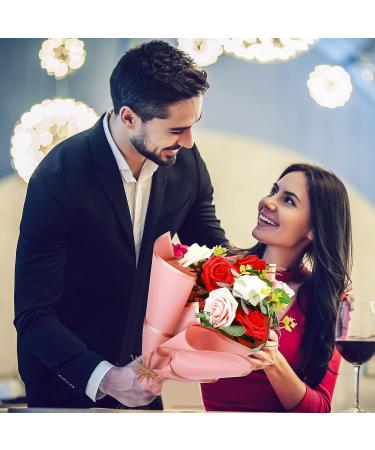 Epakh Flower Wrapping Paper Floral Wrap Sheets Florist Bouquet Supplies Waterproof Gold Edge Paper for Sweet Day Wedding (60 Sheets) - Buy Online on GoSupps.com