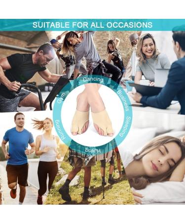 Haofy Hallux Valgus Bandage - Bunion Corrector with Slipproof Heel Straps & Gel Pad for Pain Relief - 1 Pair Large - Buy Online on GoSupps.com