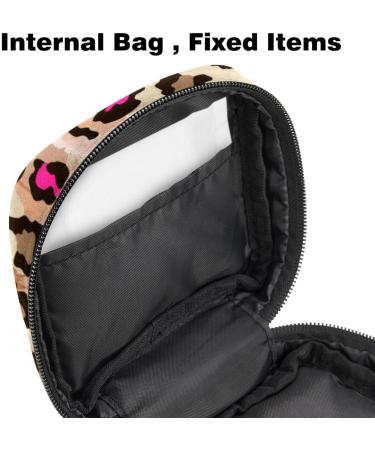 Portable Women's Binding-Up Bags | Menstrual Cup & Tampon Storage for Teens | Leopard Brown Multicolored - Buy Online on GoSupps.com