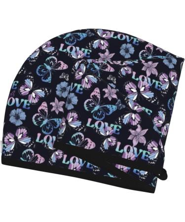Hair Towel Wrap | Quick-Dry Hair Drying Turban with Button | Love Butterflies Design - Buy Online on GoSupps.com