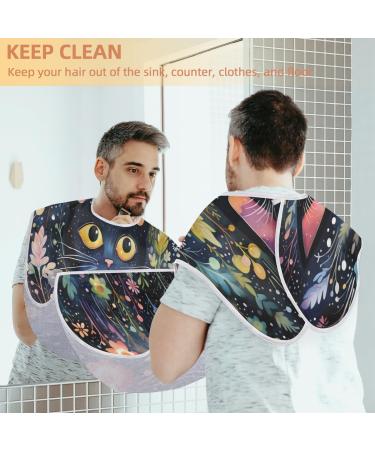 Cat Beard Bib Apron - Beard Hair Catcher for Men | Perfect Father's Day Anniversary & Christmas Gifts - Includes 2 Suction Cups - Buy Online on GoSupps.com