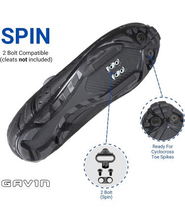 Gavin Pro MTB Shoe - Quick Lace, SPD Cleat Compatible, Size 11 Women/10 Men - Buy Online on GoSupps.com