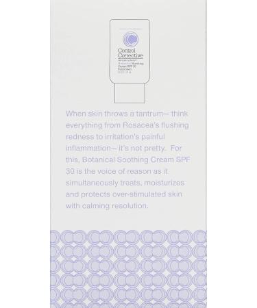 CONTROL CORRECTIVE Botanical Soothing Cream SPF 30 - 2.5 Oz for Sensitive Skin | Calms & Protects, Restores Balance with Wheat Germ Oil, Vitamin E, Honey & Humectants | Ideal for Rosacea - Buy Online on GoSupps.com