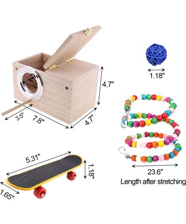 Kathson Parrot Nest Breeding Box with Perches - Small Size | Natural Coconut Fiber Birdhouse for Parakeet Cockatoo Budgie - Pet Cage Accessories - Buy Online on GoSupps.com