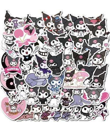 Kawaii Kuromi Melody Vinyl Waterproof Sticker 200 PCS - Water Bottle, Skateboard, Scrapbook, Guitar - Adult & Kids Sticker Set - Buy Online on GoSupps.com