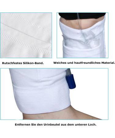 Catheter Leg Bag Holder | Stretchy Foley Leg Bag Sleeve for Incontinence | Urine Drainage Calf Holder (S) - Shop Internationally - Buy Online on GoSupps.com