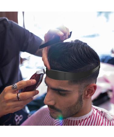 KERANEET Silicone Haircut Band with Barber Comb Professional Hair Cutting Adjustable Hair Cutting Silicone Haircut Band Instructions Barber Comb for Men (Black) - Buy Online on GoSupps.com