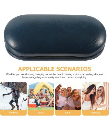 Buy Homsfou Double-Layer Glasses Case & Contact Lens Holder - Protective Travel Accessories for Reading Glasses & Contacts International Shipping Available - Buy Online on GoSupps.com