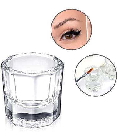 Glamified Dappen Dish Bowl Set + Eyebrow Tint Brush | Acrylic Nail Art Equipment - Buy Online on GoSupps.com